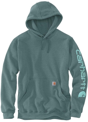 Attēls no Bluza Carhartt Mid Signature Sleeve Logo Sea Pine
