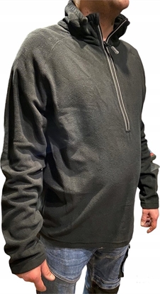 Изображение Bluza polarowa GTV Hoegert HT5K374-2XL EDER z zamkiem 3/4 czarna 2XL