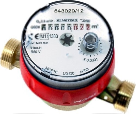 Изображение BMETERS Wodomierz GSD8-RFM ciepa woda 1/2'' AC Q3 1,6 m3/h DN15 Mid R100/R50 Am