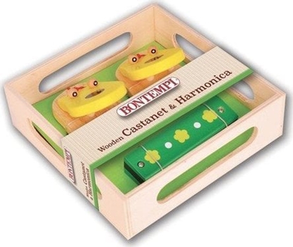 Attēls no Bontempi BONTEMPI DREWNIANE KASTANIETY I HARMONIJKA