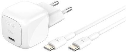 Attēls no Belkin BOOST Charge USB-C/USB-C 30W Ch.PD,wh+Cab.WCA008kq1MWH-B6