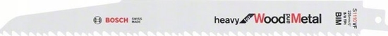 Изображение Bosch Bosch sabre saw blade S 610 VF Heavy for Wood and Metal, 5 pieces (length 150 mm)