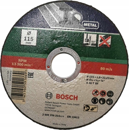 Изображение Bosch Bosch SKÆRESKIVE METAL 115X1,6MM LIGE