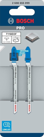 Picture of BOSCH BRZESZCZOT T PRO METAL CURVE T118EOF 83 mm /2szt.