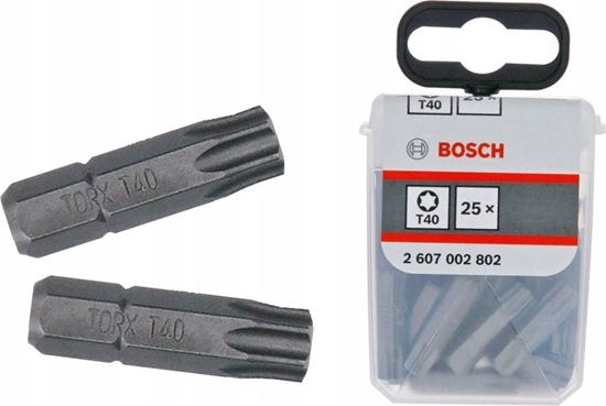 Изображение Bosch kocówka wkrcajca EXH T40 x 25mm 25 sztuk (2607002802)