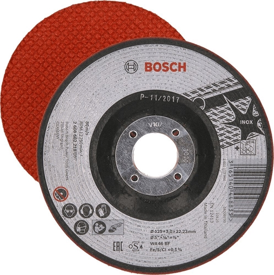 Изображение Bosch TARCZA T27 125/3,0/22 ALU,STAL,INOX BOSCH