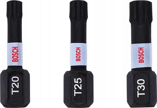 Изображение Bosch ZESTAW BITOW IMPACT CONTROL 3 SZT. 25MM /T20, T25, T30 / BOSCH