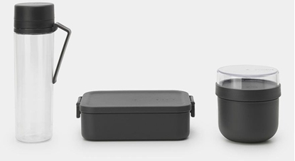 Picture of BRABANTIA Make & Take breakfast and lunch set dark grey 206740