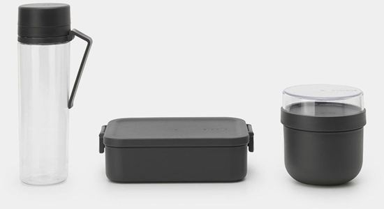 Picture of BRABANTIA Make & Take breakfast and lunch set dark grey 206740