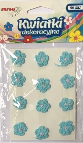 Изображение BREWIS Kwiatki 18mm K18-6 niebieski Brewis