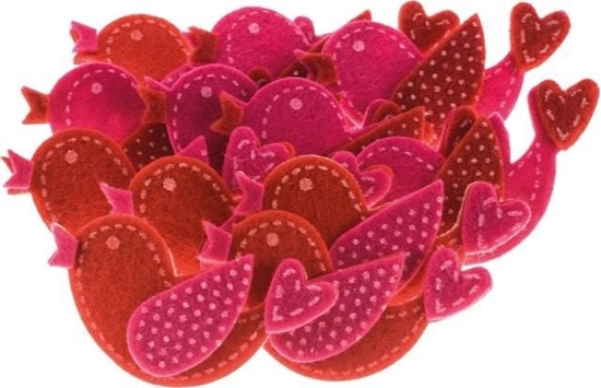 Изображение BREWIS Naklejki z filcu FVW03 Serca Brewis