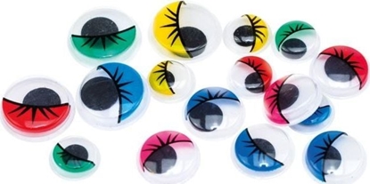 Изображение BREWIS Ruchome oczka BREWIS RO16 - 12, 15, 18mm 16szt. rzsy kolorowe Brewis