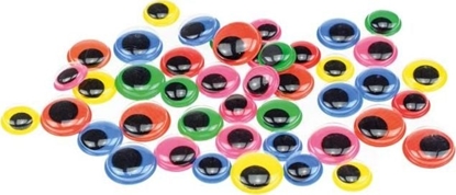 Изображение BREWIS Ruchome oczka BREWIS RO21 - 12, 14, 16mm 44szt. kolorowe Brewis