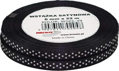 Picture of BREWIS Wstka satynowa kropki 6mm WSK6-39 Brewis