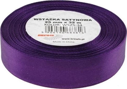 Изображение BREWIS Wstka satynowa 25mm/32mm kolor 34 fiolet Brewis