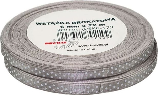 Picture of BREWIS Wstka satynowa BREWIS kropki 6mm WSK6-179 Brewis