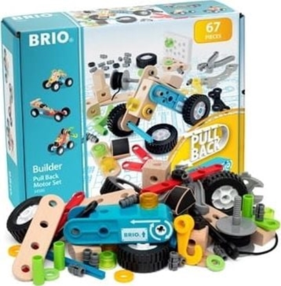 Picture of Brio Brio Builder Zestaw z Silniczkiem Pull Back 67 el.