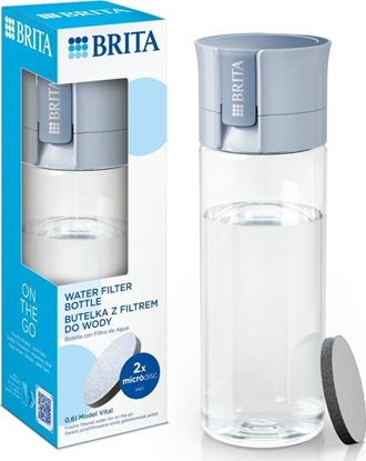 Attēls no Brita Butelka filtrujca Vital Pastelowy bkit + 2 filtry MicroDisc 600ml