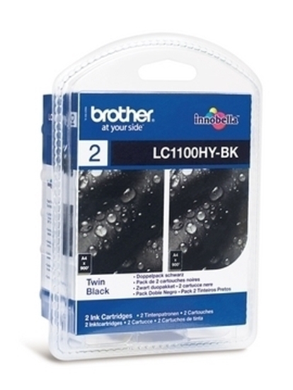 Picture of Brother LC1100HYBKBP2 ink cartridge 2 pc(s) Original Black