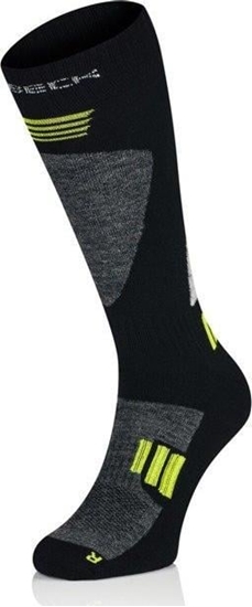 Picture of Brubeck BSK001/M Skarpety mskie Ski Force czarny/zielony L/42-44