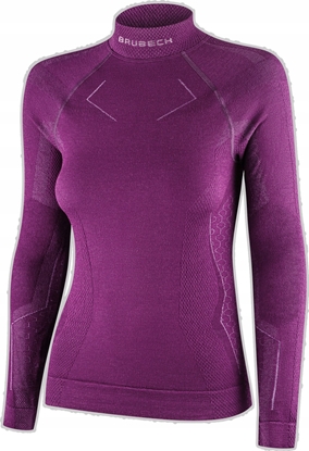 Attēls no Brubeck LS1665W Bluza damska EXTREME MERINO fuksjowy XL