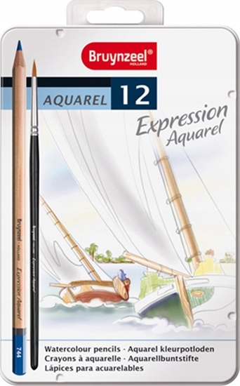 Изображение BRUYNZEEL SAKURA Bruynzeel Expression Aquarel Kredki 12 kol