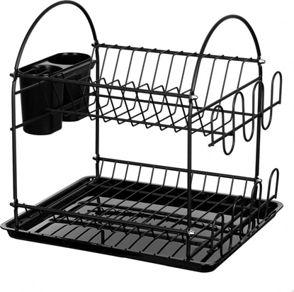 Изображение Brunbeste DWUPOZIOMOWA SUSZARKA DO NACZY Z OCIEKACZEM CZARNA 2301