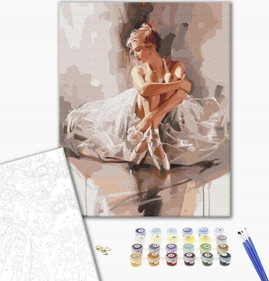 Picture of BRUSHME Malowanie po numerach BRUSHME, 40x50 cm, balerina w oboku czuoci, 1 szt.