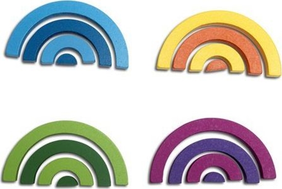 Picture of BS Toys BS Toys, drewniana gra i ukadanka logiczna Tcza klocki