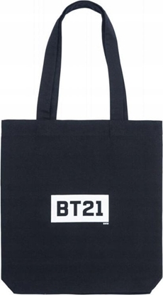 Attēls no BT21 BT21 - Torba zakupowa materiaowa 28x40 cm (Czarny)