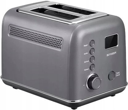 Attēls no BUYDEEM 2 Slice Automatic Metal Toaster model DT730E color Ink Gray EU