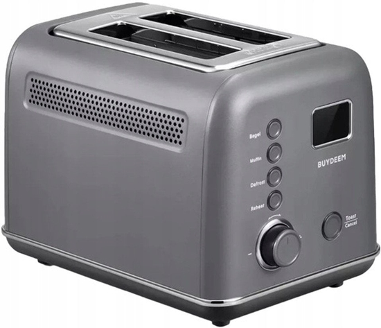 Picture of BUYDEEM 2 Slice Automatic Metal Toaster model DT730E color Ink Gray EU