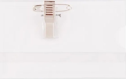 Изображение Büngers Navneskilte med sikkerhedsnål og klemme 90x60mm (10)