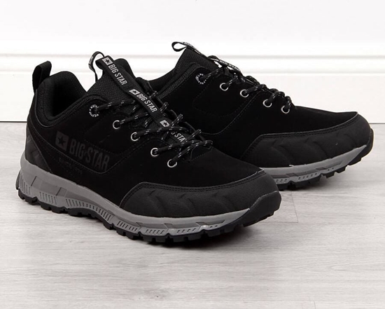 Picture of Buty trekkingowe mskie Big Star Buty sportowe mskie casual czarne Big Star II174182 44