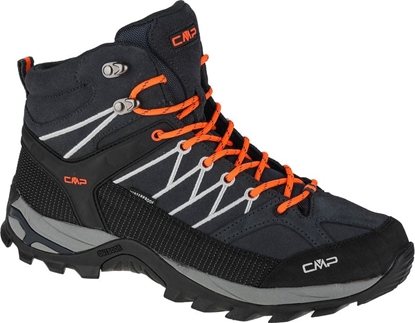Picture of Buty trekkingowe mskie CMP Rigel Mid Trekking Shoe Wp Antracite/Flash Orange r. 46 (3Q12947-56UE)