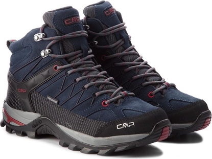 Attēls no Buty trekkingowe mskie CMP Rigel Mid Trekking Shoe Wp Asphalt/Syrah r. 45 (3Q12947-62BN)