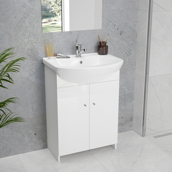 Изображение CABINET HUNG D50 WITH BASIN/MIXER/SIPHON