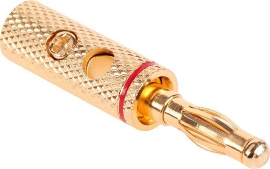 Picture of Cabletech Wtyk gonikowy banan zoty Cabletech