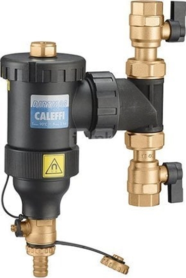 Изображение Caleffi Separator zanieczyszcze z zaworami kulowymi i magnesem 3/4 545345