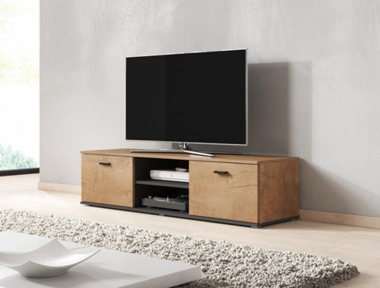 Picture of Cama Meble Szafka RTV SOHO 140 db lefkas + czarny