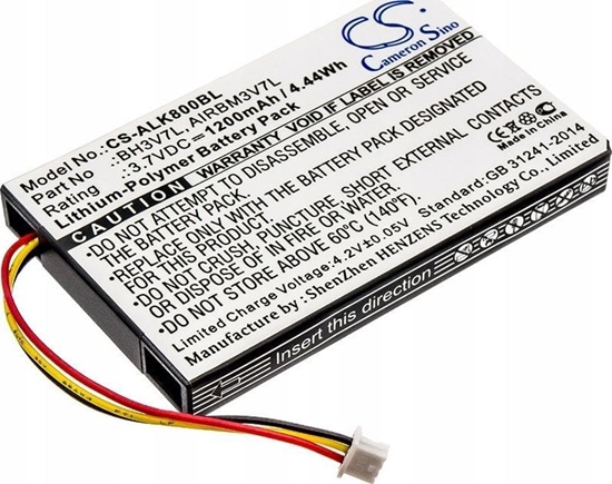 Изображение Cameron Sino Akumulator Bateria Typu Bh3v7l Airbm3v7l Do Autec Air A4 A6 A8 / Cs-alk800bl