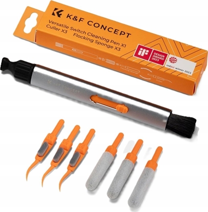 Изображение Cameron Sino Pióro Pdzelek Do Czyszczenia Optyki K&f 8w1 Wymienne Kocówki Gbka Pdzel / Sku.2062