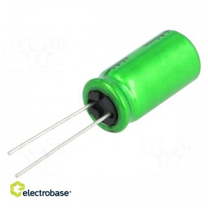 Изображение Capacitor: electrolytic; bipolar; THT; 47uF; 25V; ¨10x12.5mm; ±20%