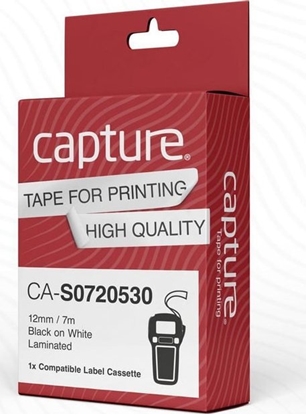Изображение Capture Capture CA-S0720530 tamy do etykietowania Czarny na biaym D1