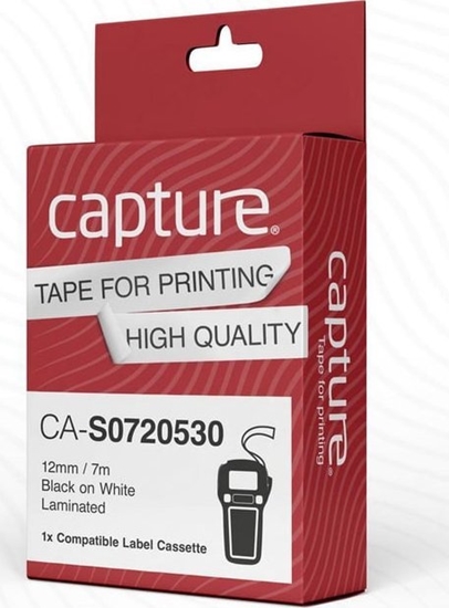 Изображение Capture Capture CA-S0720530 tamy do etykietowania Czarny na biaym D1