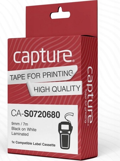 Изображение Capture Capture CA-S0720680 tamy do etykietowania Czarny na biaym