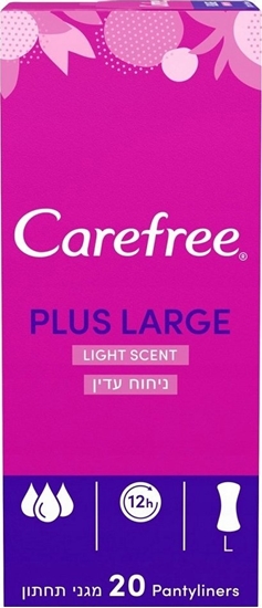 Изображение CAREFREE_Plus Large wkadki higieniczne Light Scent 20szt.