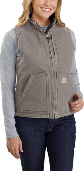 Изображение Carhartt Damska Kamizelka Sherpa Lined Mock Grey