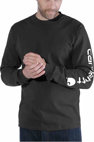 Изображение Carhartt Koszulka Carhartt Logo Long Sleeve Black