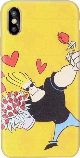 Picture of Cartoon Network Johnny Bravo Silicone Case for Apple iPhone XS Max Love